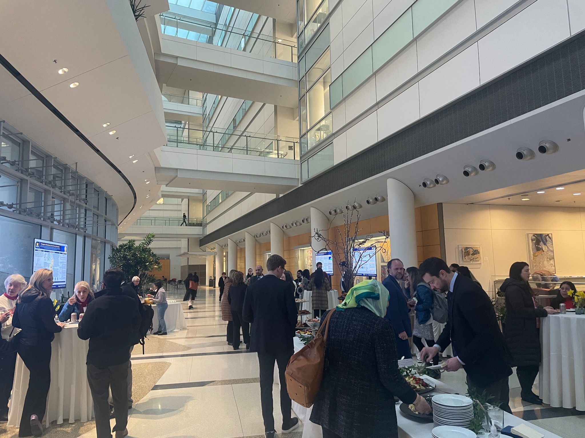Guests gathering at the first Transplant Center Research Symposium